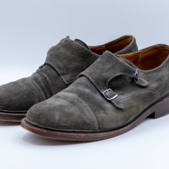 Frye James Monk Strap Suede - Picture 3 of 4